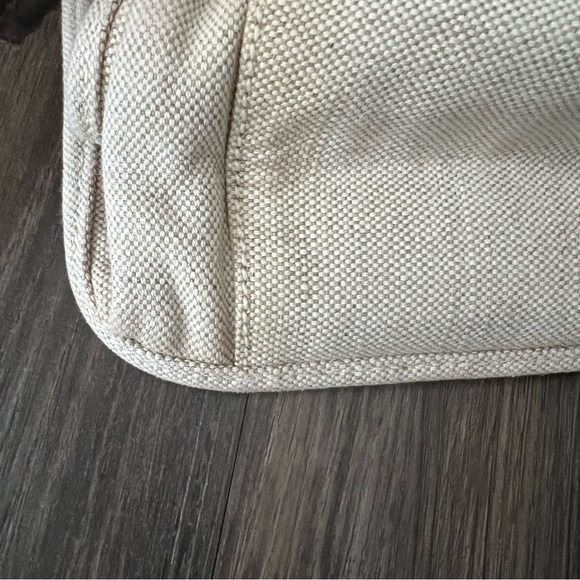 Prada Authentic Canvas Tote with Red Leather Trim - Picture 11 of 16